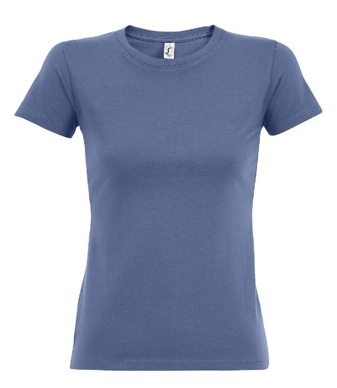 T-shirt manches courtes - Femme - 11502 - bleu-1