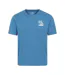 Mens Sailboat T-shirt Bright Blue Mountain Warehouse-1