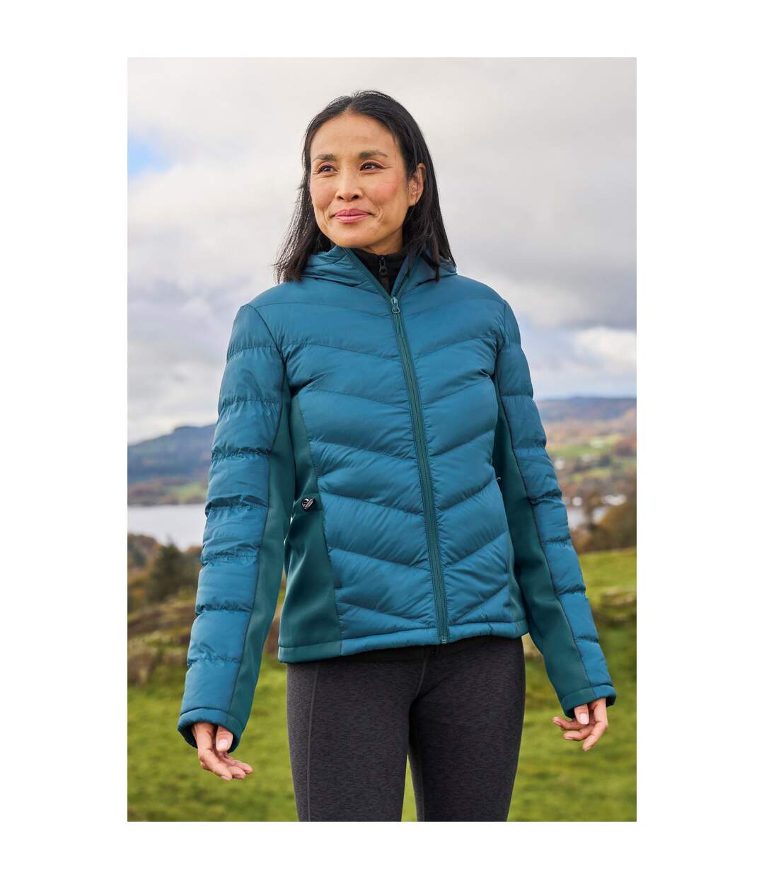 Doudoune softshell turbine femme noir vif Mountain Warehouse