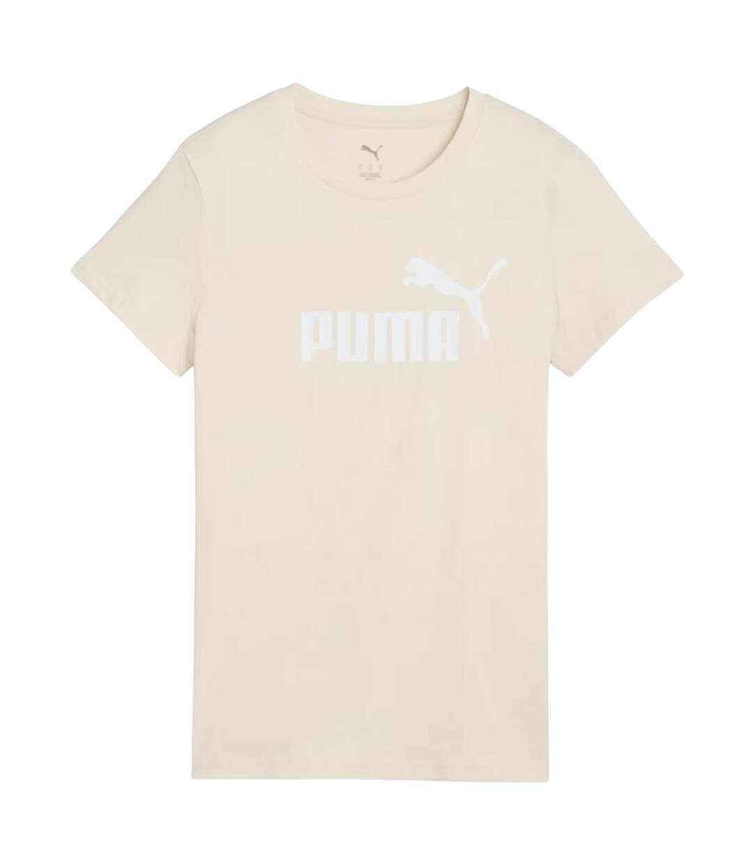 T-shirt Style Logo Ess No.1 Femme Beige Puma-2