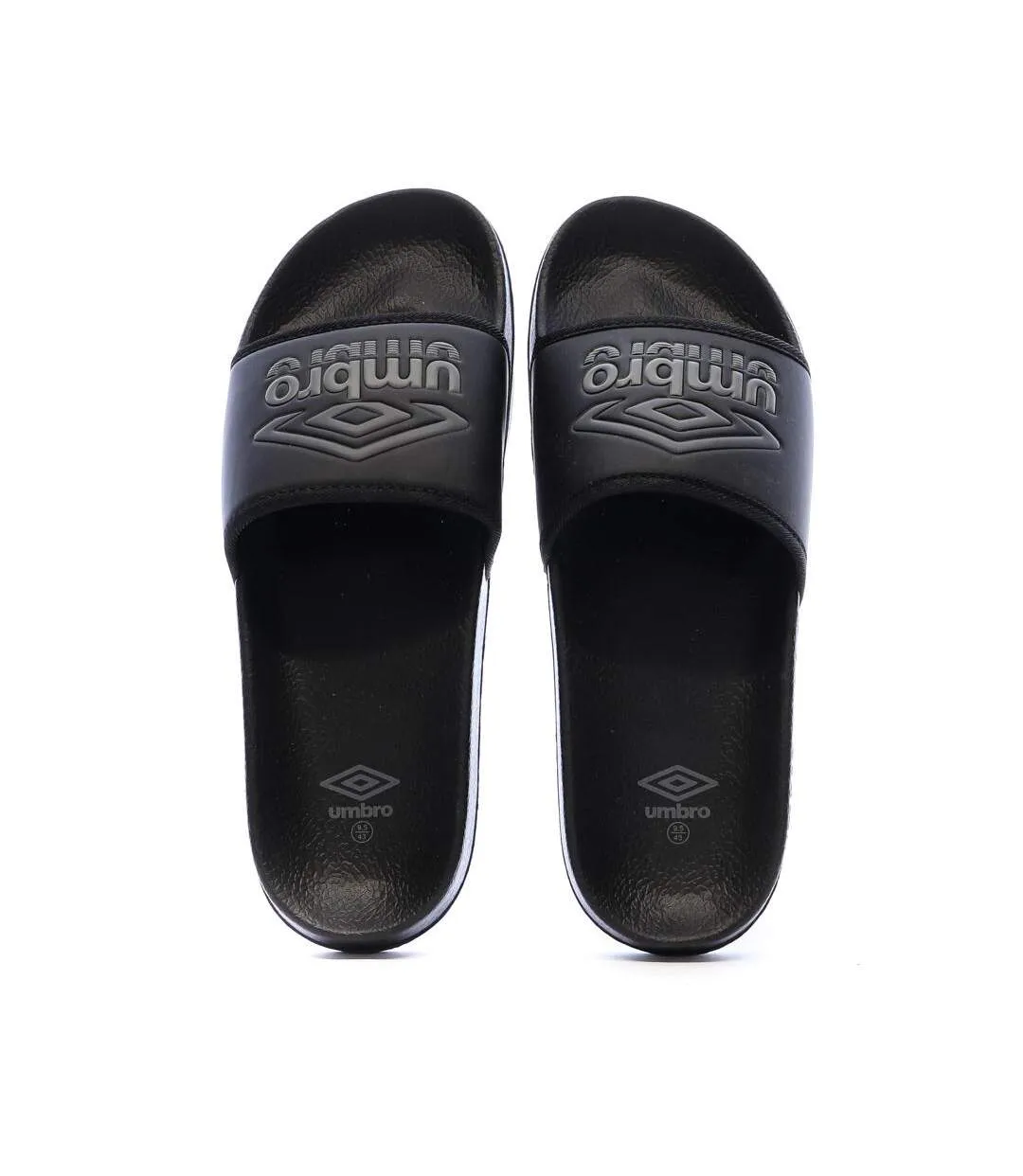 Claquettes noir homme umbro um tilio-2