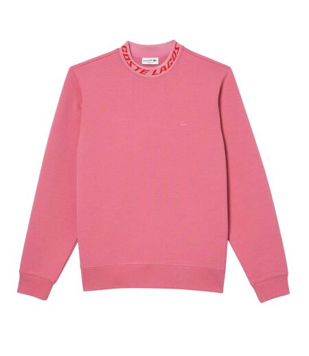 Mens Double Sided Logo Sweatshirt Pink Lacoste