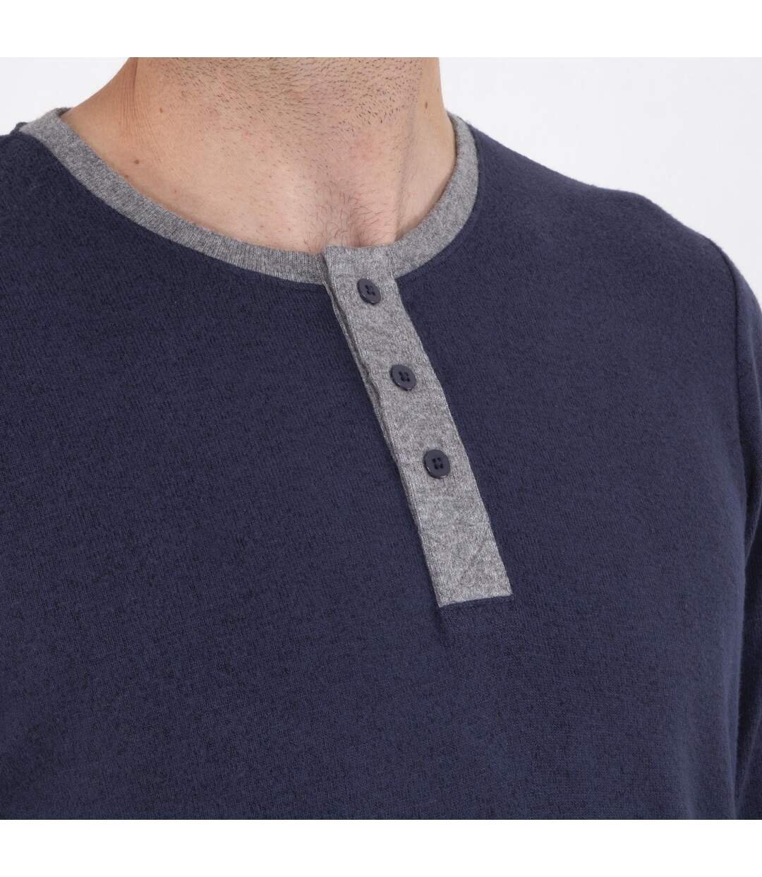 Isotoner T-shirts Homewear homme col rond, matière ultra-douce et respirante.-2