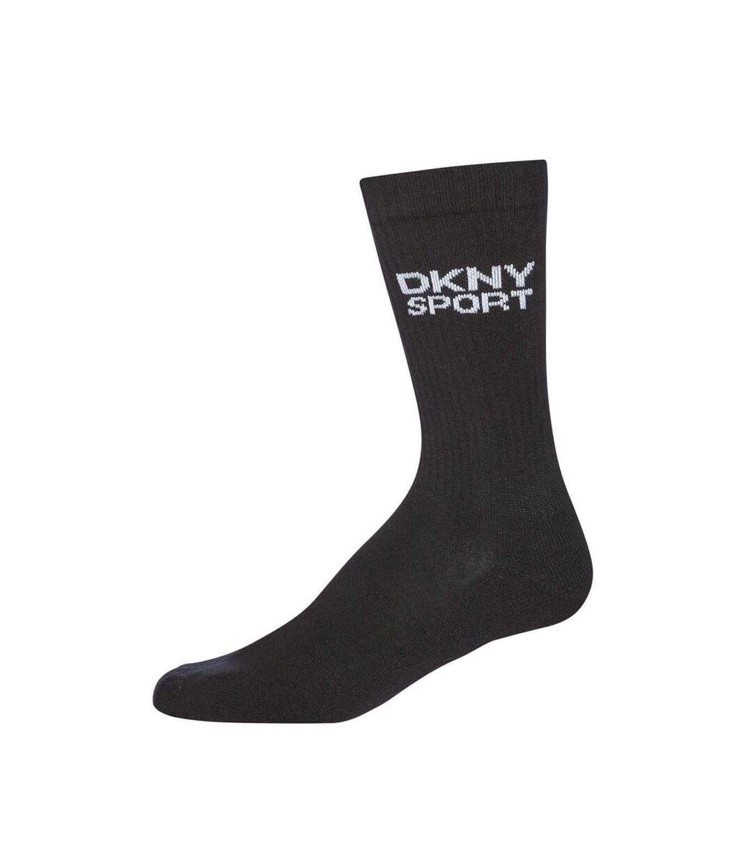 Pack Of 6  Mens Radde Logo Sports Socks  Black White Grey DKNY-2