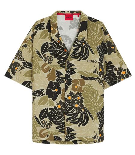Chemise Plage Motif/style Imprimé Homme Vert Hugo