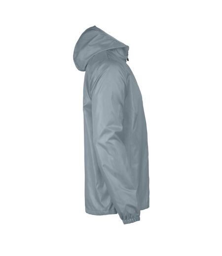 Mens Fastplant Waterproof Jacket Grey Printer RED