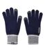 Gants d´hiver adulte bleu violacé / gris chiné Puma