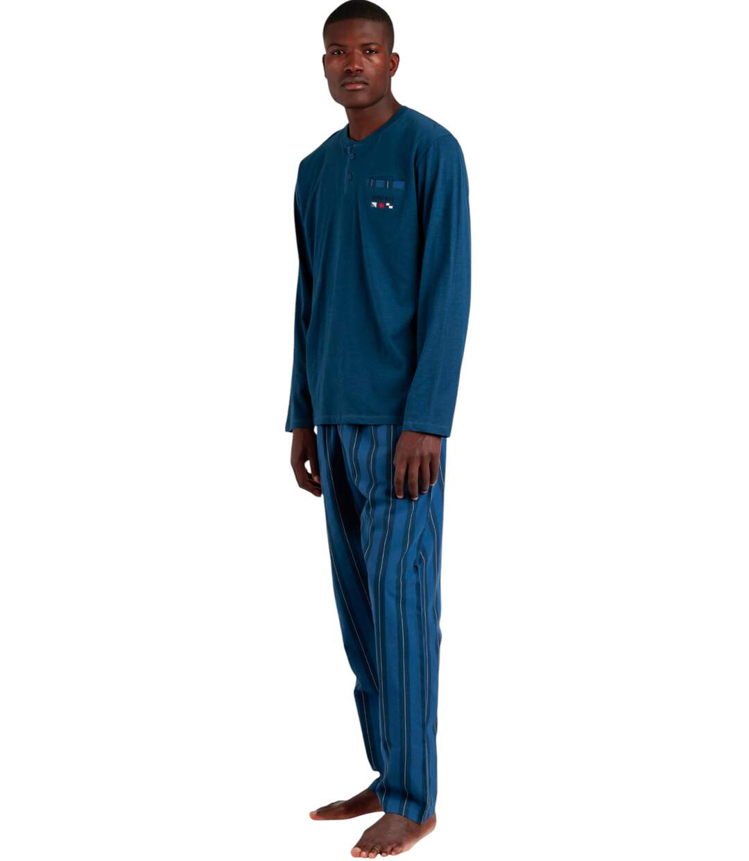 Pyjama pantalon top manches longues Flags Antonio Miro Admas-2