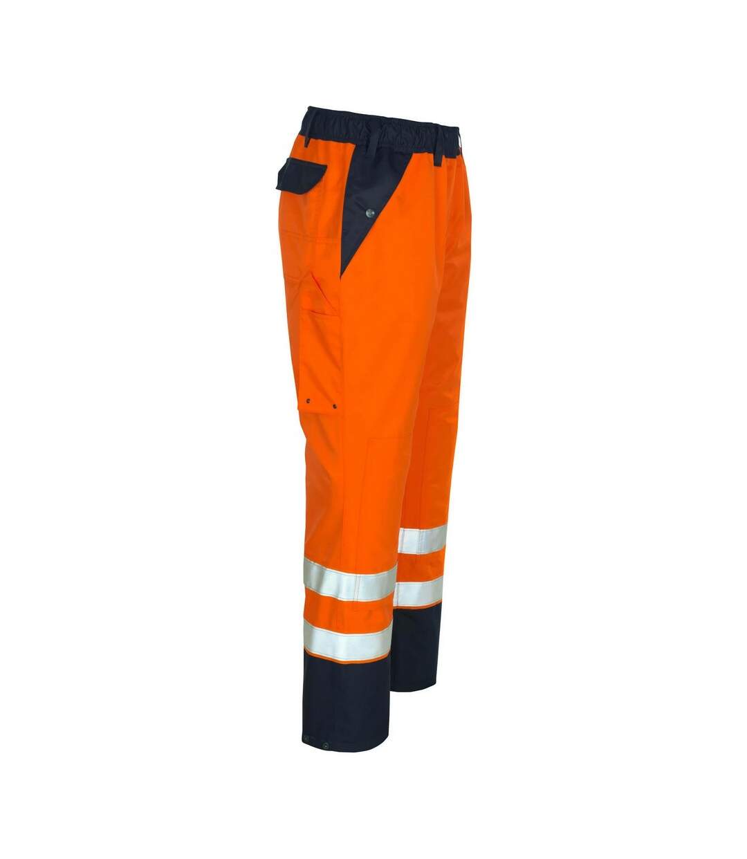 Pantalon De Pluie Safe Image Homme Orange Fluo Orange Fluo Bleu Marine Bleu Marine Mascot-3
