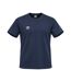 T-shirt homme uni col rond regular en coton avec logo brodé 618290 Umbro-1