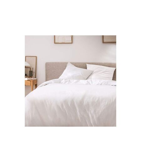 Parure de Lit 3 Pièces Meline 260x240cm Blanc
