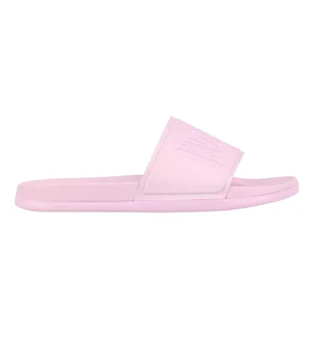 Womens/ladies Logo Sliders Baby Pink Everlast