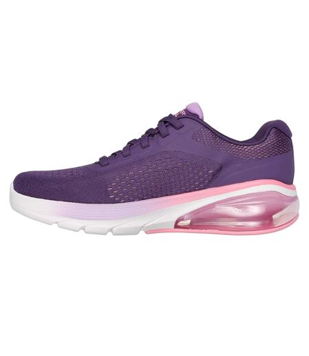 Womens/ladies go walk air 3.0 trainers plum Skechers