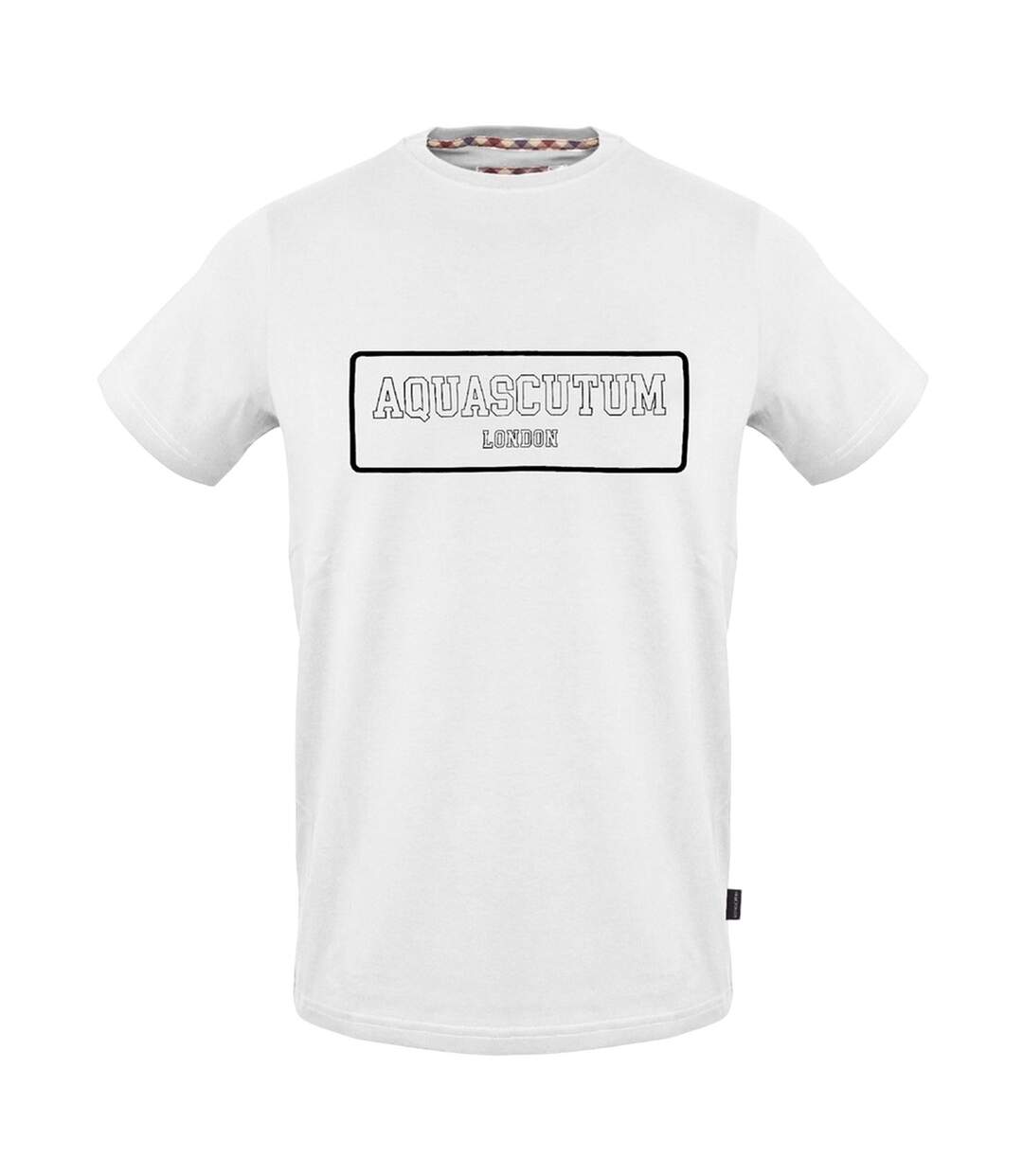 T-shirt Motif/style Imprimé Lettrage Adulte Blanc Aquascutum-1