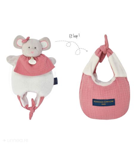 Doudou amusette polyester collection LES PETITS FUTÉS Souris