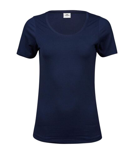 Tee Jays Womens/Ladies Stretch T-Shirt (Navy) - UTBC5110