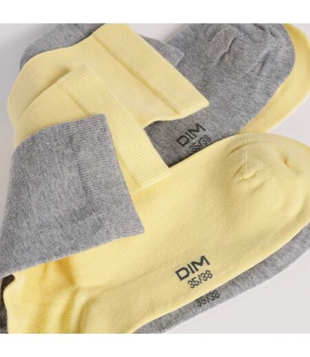 Lot de 2 Paires de Mi-Chaussettes Basique Coton