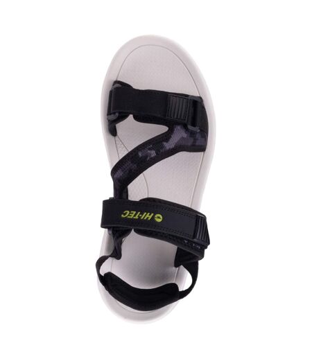 Sandales Tocel Homme Noir Gris Moyen Vert Clair Hi-Tec