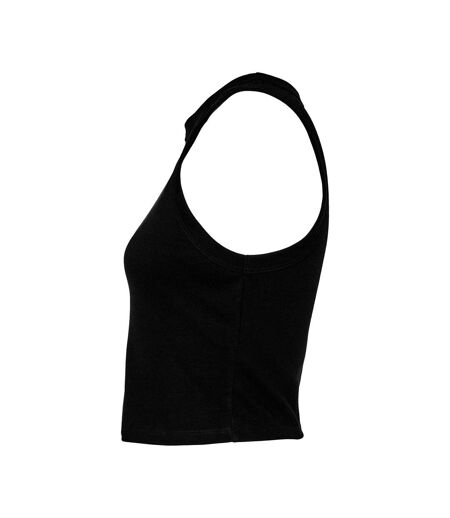 Débardeur Dos Nageur En Microfibres Femmes/ladies Noir Uni Bella + Canvas