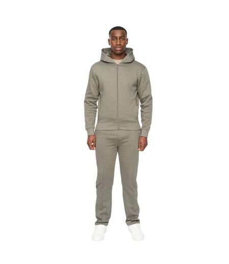 Mens chemtars full zip hoodie green slate Duck and Cover