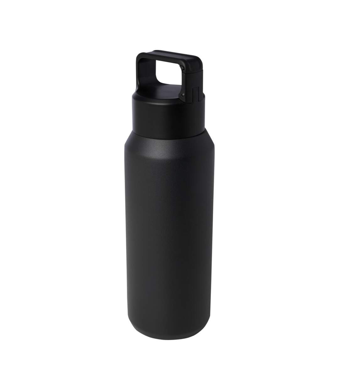 Astra Recycled Stainless Steel 600ml Insulated Water Bottle One Size Solid Black Floso-1