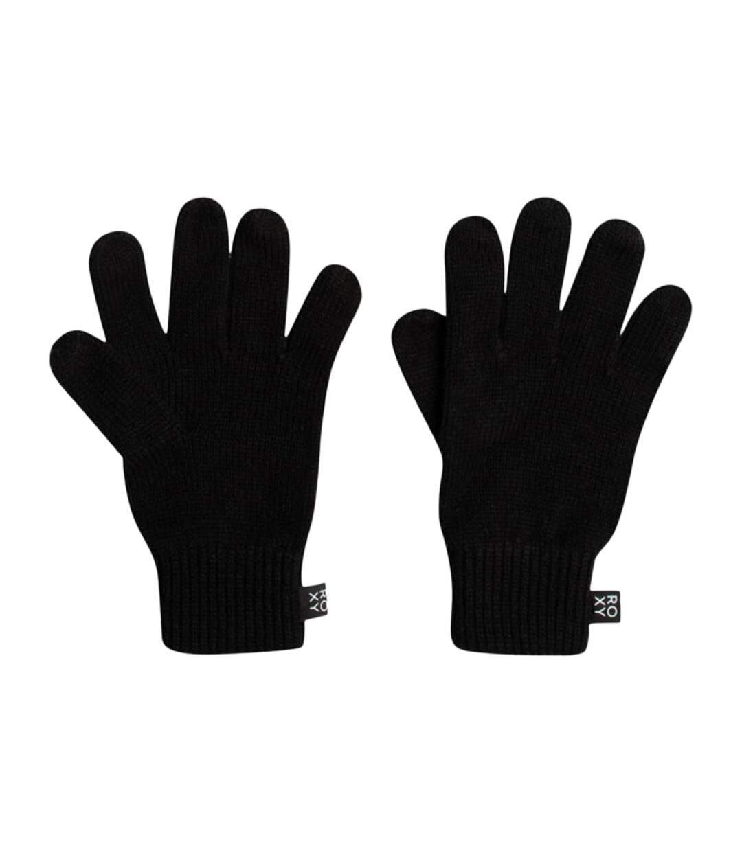 Gants noir femme roxy island - taille unique-1