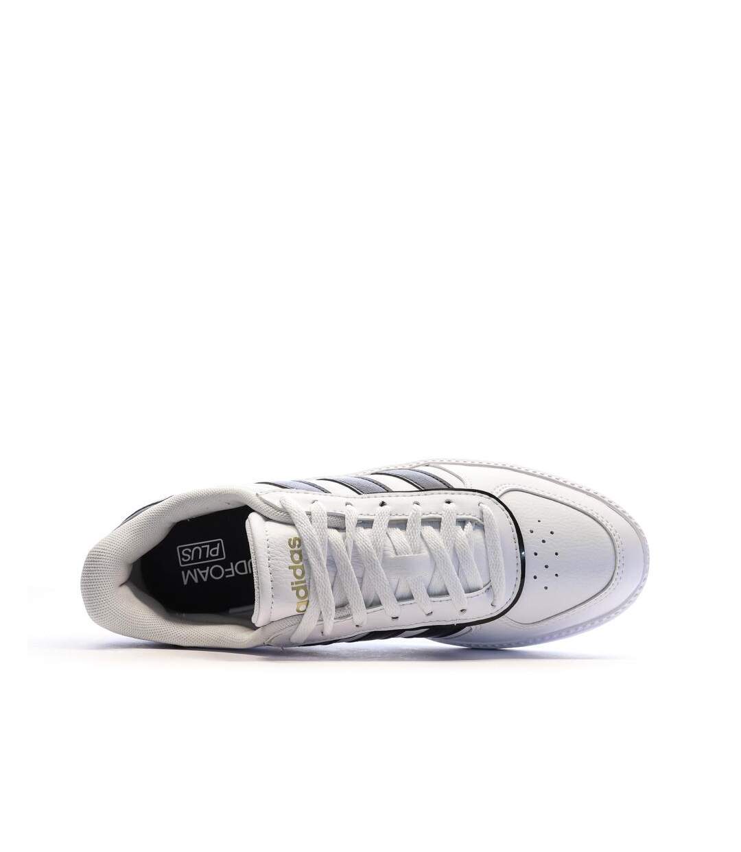 Baskets blanches/noir femme adidas breaknet sleek-4