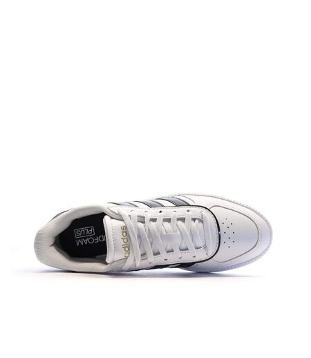 Baskets blanches/noir femme adidas breaknet sleek