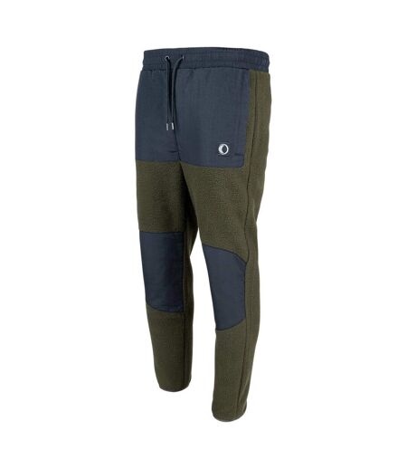 Mens Sherpa Fleece Jogging Bottoms Green Speero