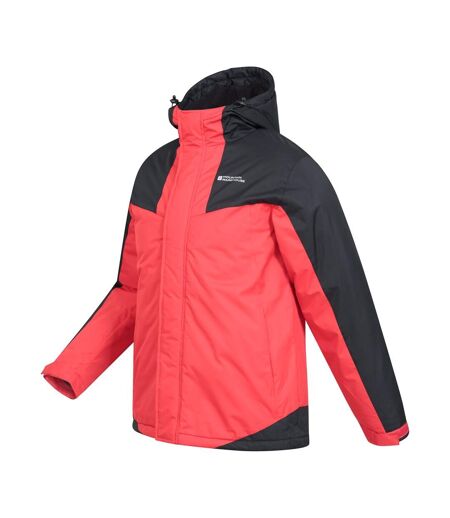 Mens dusk iii ski jacket active red/black Mountain Warehouse