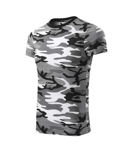 T-shirt Motif/style Camouflage Homme Gris Malfini