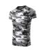 T-shirt Motif/style Camouflage Homme Gris Malfini-3
