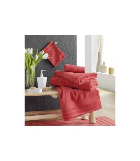 Serviette de Toilette Tendresse 50x90cm Terracotta