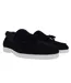 Womens/ladies Loro Suede Flat Boat Shoes Black Firetrap-1