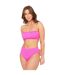 Haut De Maillot De Bain Motif/style Texturé Femme Rose Vif Be You-1