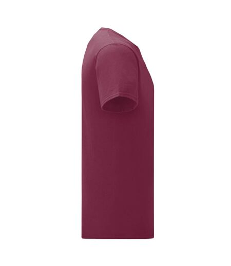 T-shirt Iconic Homme Bordeaux Fruit Of The Loom