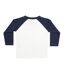 T-shirt Manches Longues Baseball Bébé Blanc Bleu Marine Larkwood-2