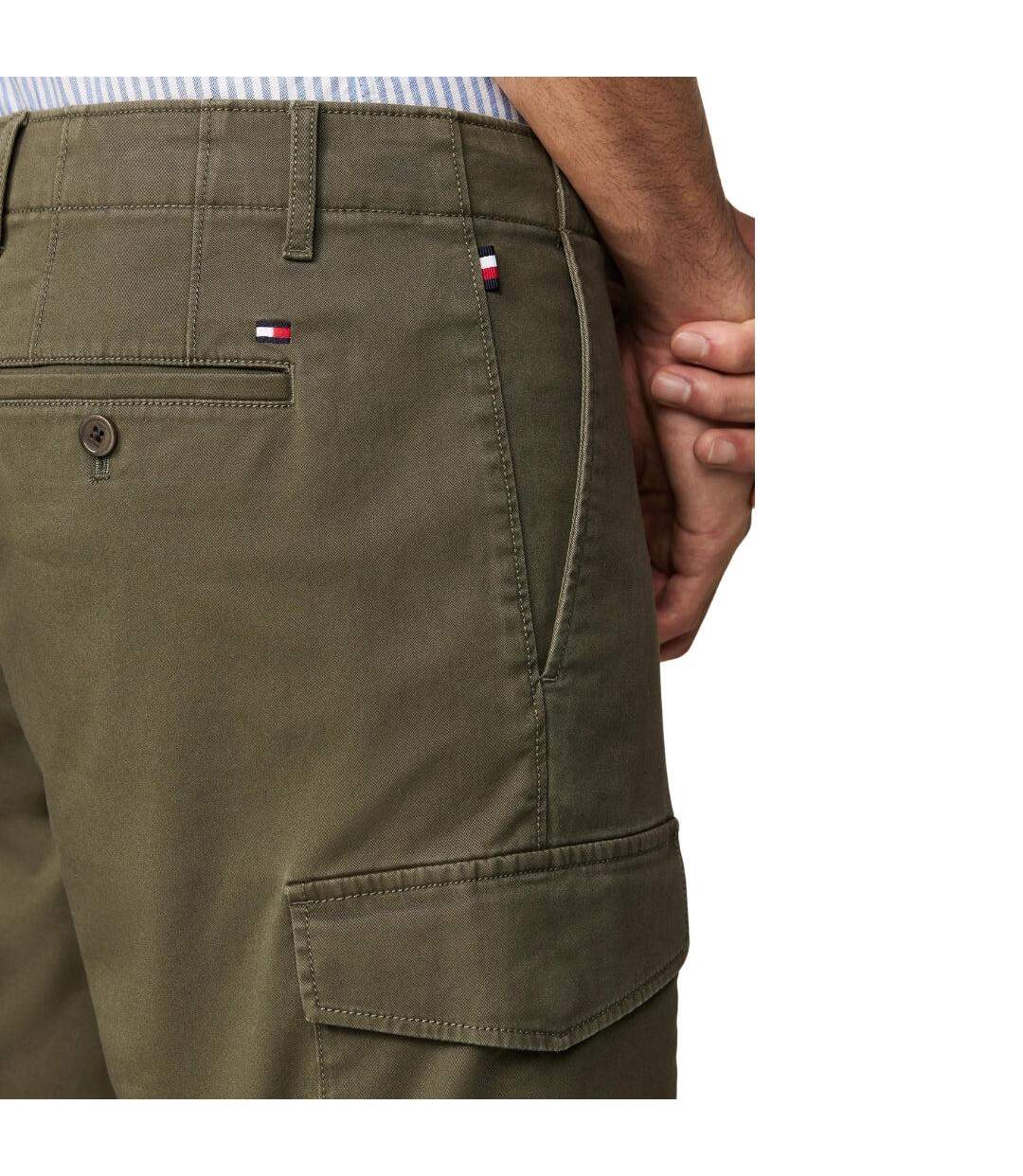 Short À Poches Homme Vert Militaire Tommy Hilfiger-4