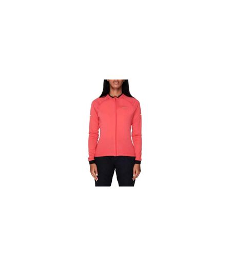 Womens/ladies Logo Long-sleeved Cycling Jersey Coral Pinnacle