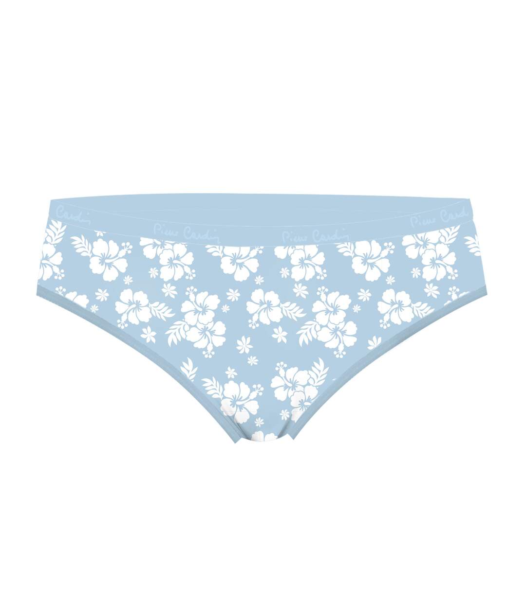 Lot de 3 slips femme  en coton uni et imprimé ceinture fine 2cm Pck1 Pierre Cardin-3