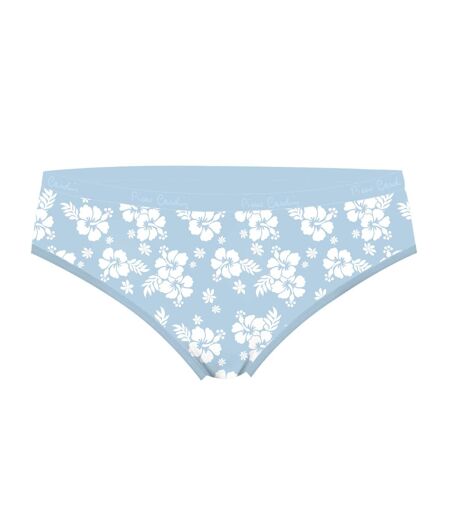 Lot de 3 slips femme  en coton uni et imprimé ceinture fine 2cm Pck1 Pierre Cardin