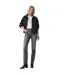 Womens/ladies 501 Original Straight Leg Jeans Grey Levis-1