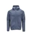 Mens Customised Hooded Fleece Jacket Stone Blue Mascot-1