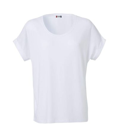 Womens/ladies katy loose fit t-shirt white Clique