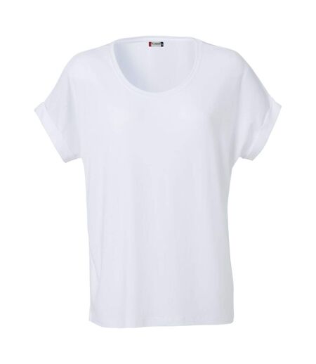 Womens/ladies katy loose fit t-shirt white Clique
