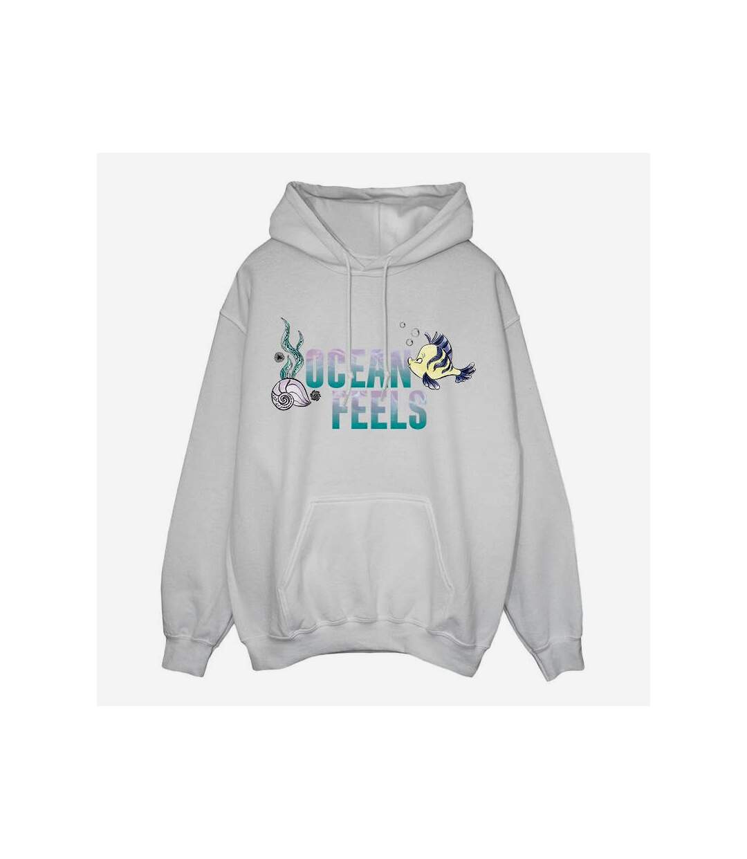 Disney - Sweat à capuche THE LITTLE MERMAID OCEAN - Femme (Blanc) - UTBI9565-1