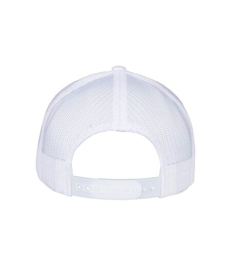 Casquette Trucker Motif/style Rétro Adulte Blanc Flexfit