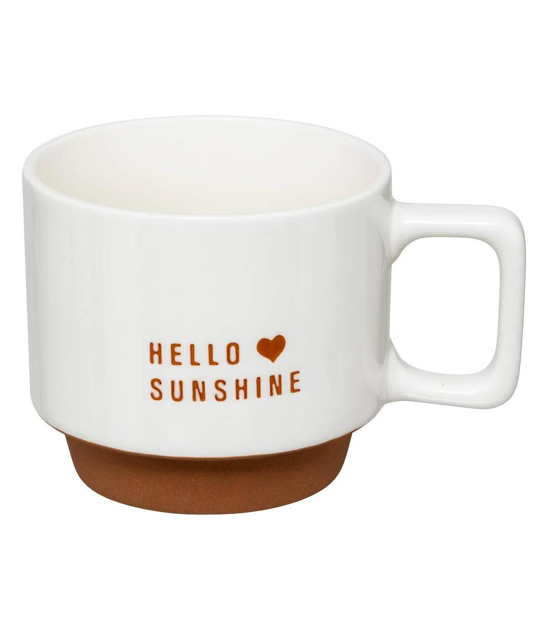 Lot de 4 Mugs sur Rack Hello 30cl Blanc-2