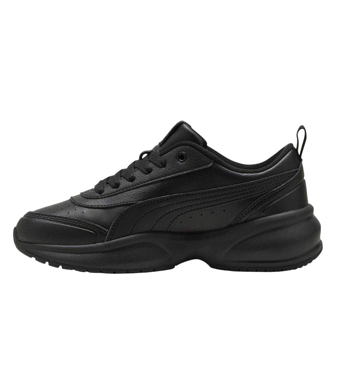 Womens/ladies Cilia 2.0 Lace Up Trainers Triple Black Puma-2