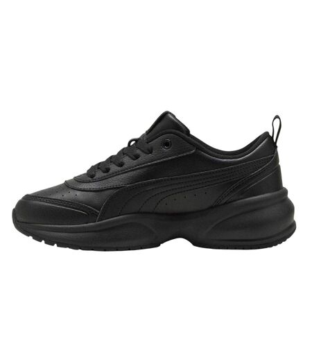 Womens/ladies Cilia 2.0 Lace Up Trainers Triple Black Puma